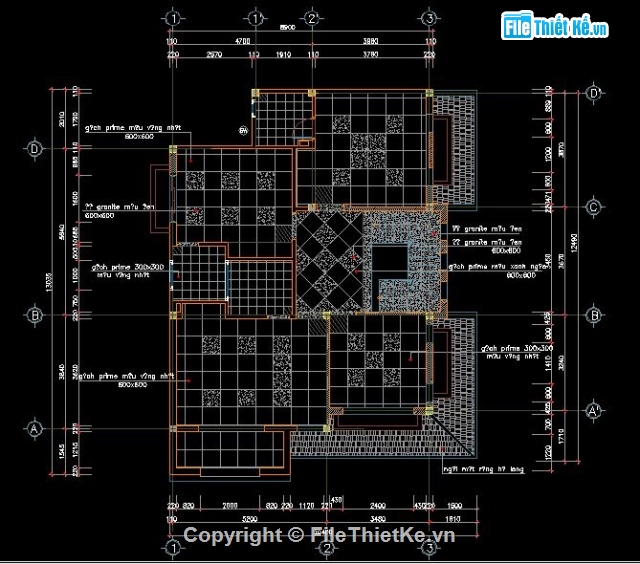 Bản vẽ chi tiết,biệt thự đẹp 2,8.9x13m,biệt thự 8.9x13m